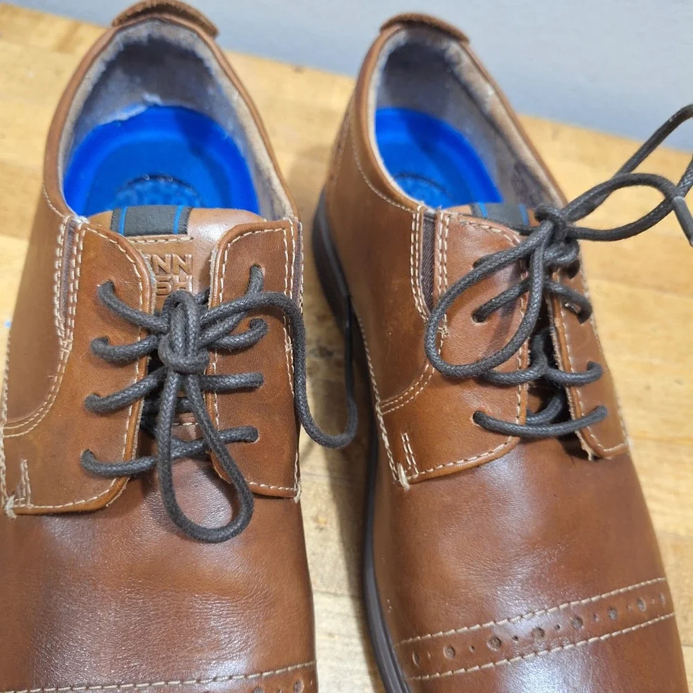 Nunn Bush Kore Dress Shoes Mens 8 M Brown Leather Cap Toe Oxfords 84848 Comfort